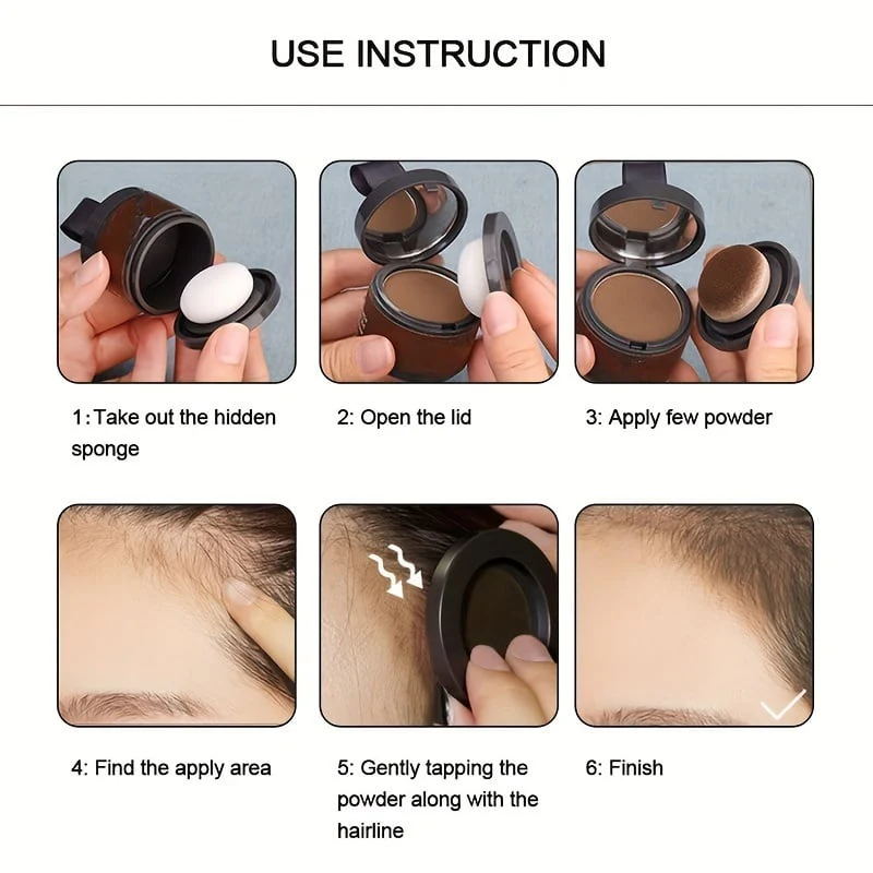 đ„Achetez 2 obtenez 1 gratuitđHairline Powder dissimule instantanĂ©ment la perte de cheveux, Root Touch Up Hair Powder - Image 5