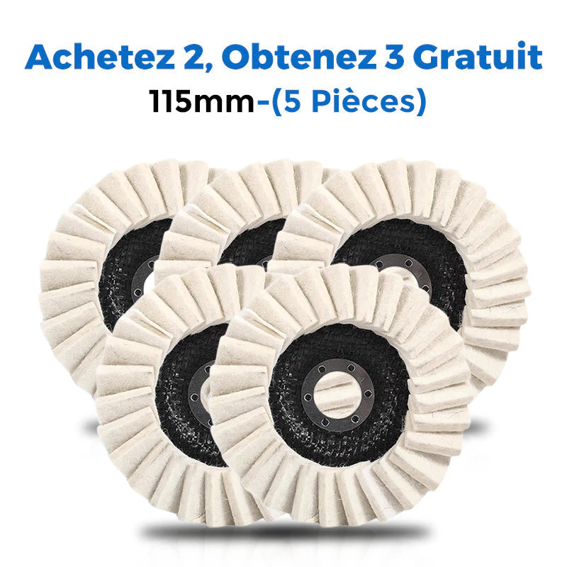 🎁Achetez 4 Obtenez 6 Gratuit ✨Disque de Polissage à Lamelles en Feutre de Laine - Image 11