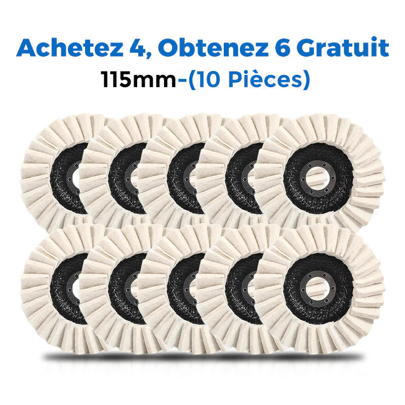 🎁Achetez 4 Obtenez 6 Gratuit ✨Disque de Polissage à Lamelles en Feutre de Laine - Image 13