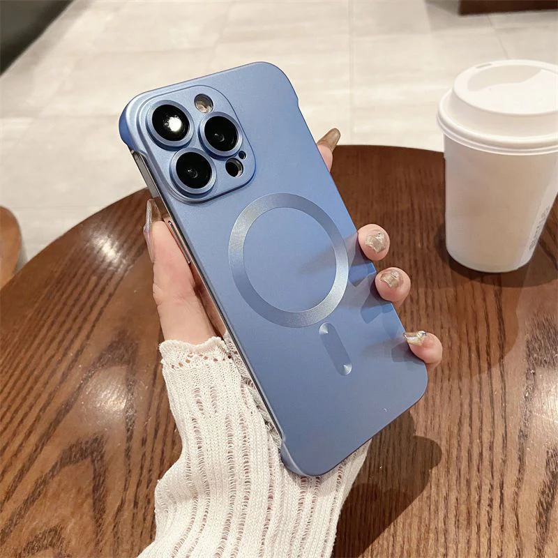 đCoque de tĂ©lĂ©phone magnĂ©tique fine sans cadre pour iPhone - Image 6