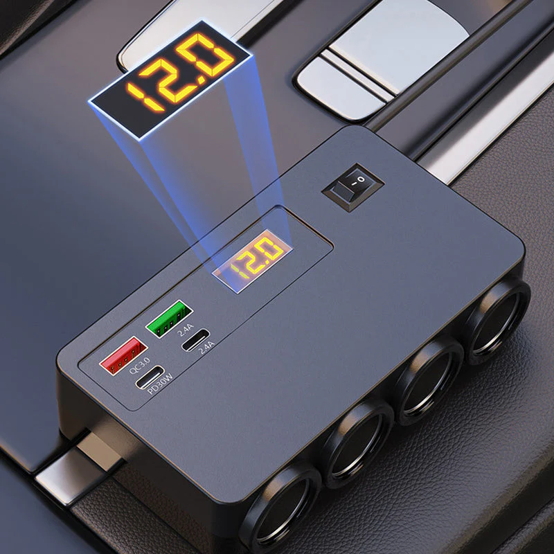 đąđą50 % de rĂ©duction !! â°Adaptateur allume-cigare 120 W avec 4 ports USB - Image 4