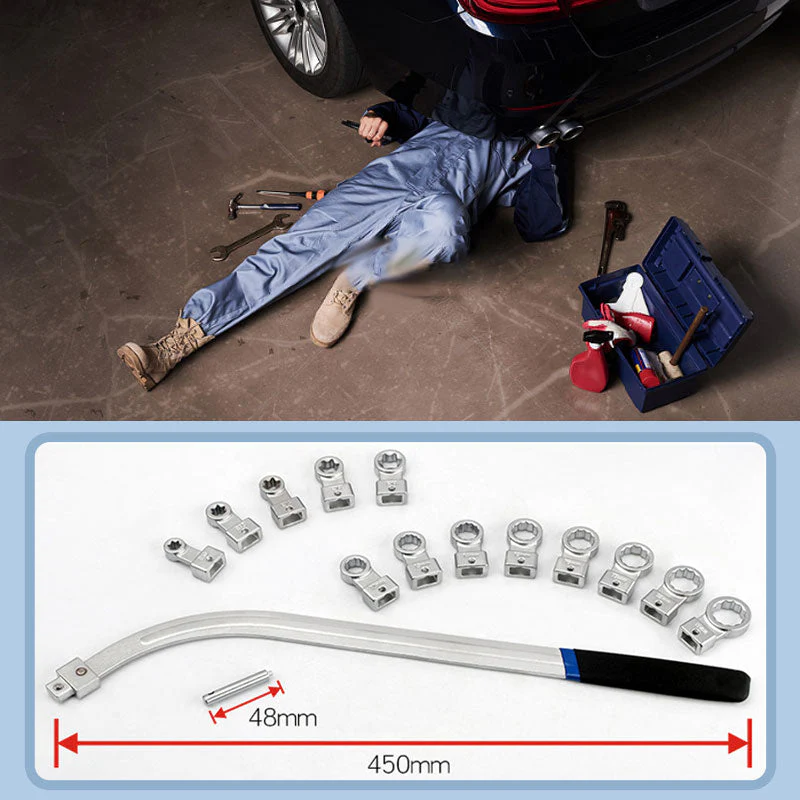🔥 Offre à durée limitée 🔥 Ensemble de clé de serre - tête remplaçable portable de 15 pièces - Image 8