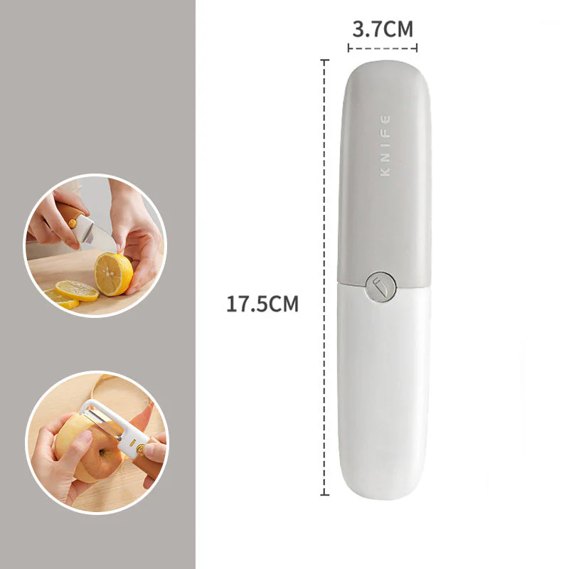 Couteau d'épluchage de fruits portable deux en un - Image 13