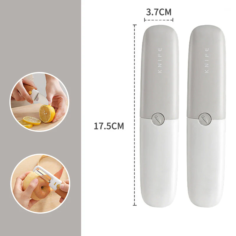 Couteau d'épluchage de fruits portable deux en un - Image 14