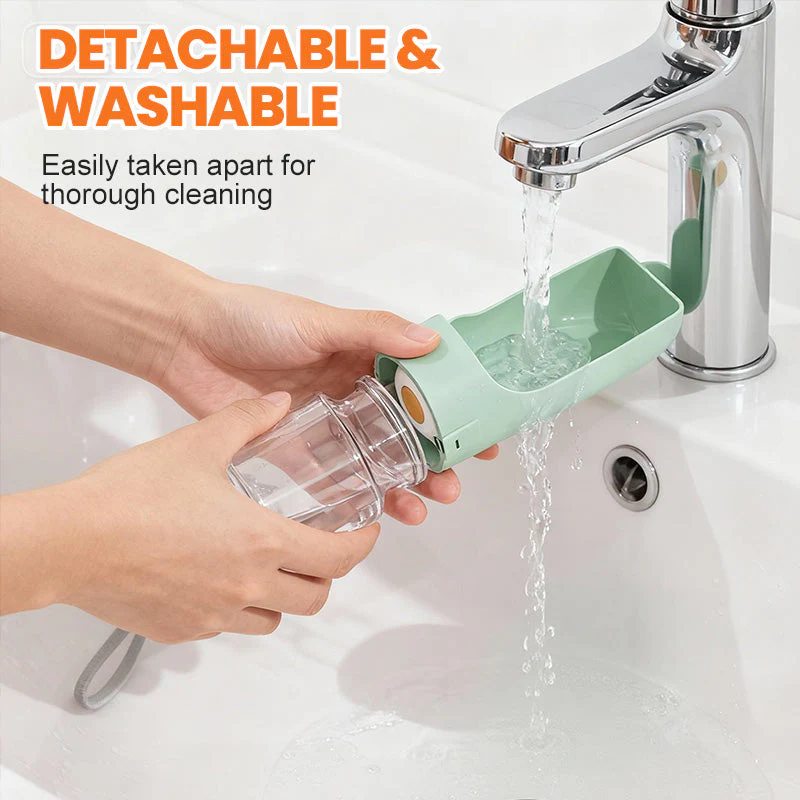 Bouteille portable 2 en 1 avec récipient pour aliments - Image 2