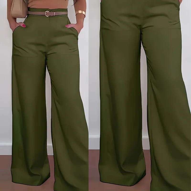 📢📢60 % de réduction !! ⏰Pantalon large taille haute pour femmes - Image 10