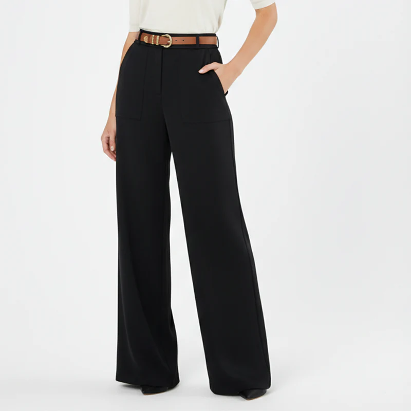 📢📢60 % de réduction !! ⏰Pantalon large taille haute pour femmes - Image 2