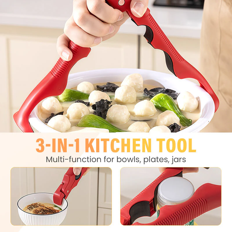 📢📢50% DE RÉDUCTION !!!✨Pince 3 en 1 pour bol et assiette en silicone - Image 2