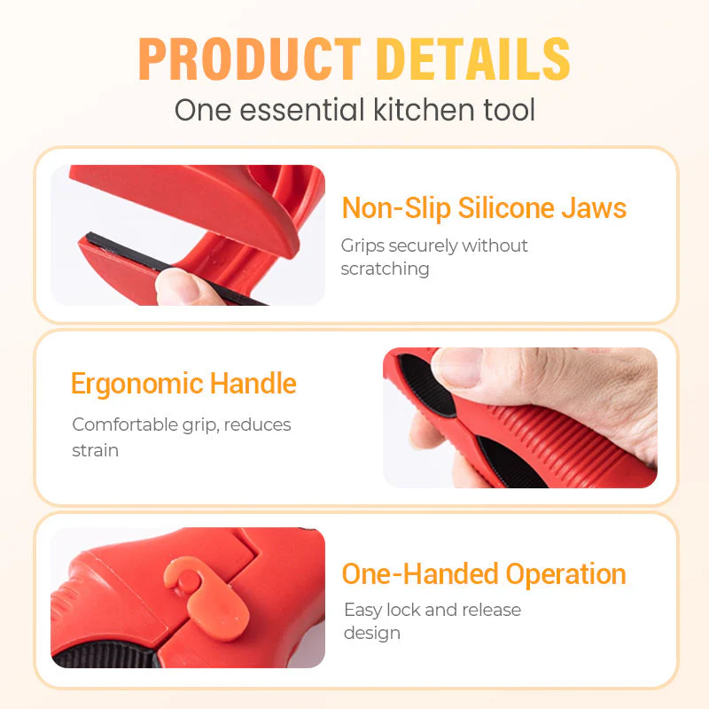 📢📢50% DE RÉDUCTION !!!✨Pince 3 en 1 pour bol et assiette en silicone - Image 3