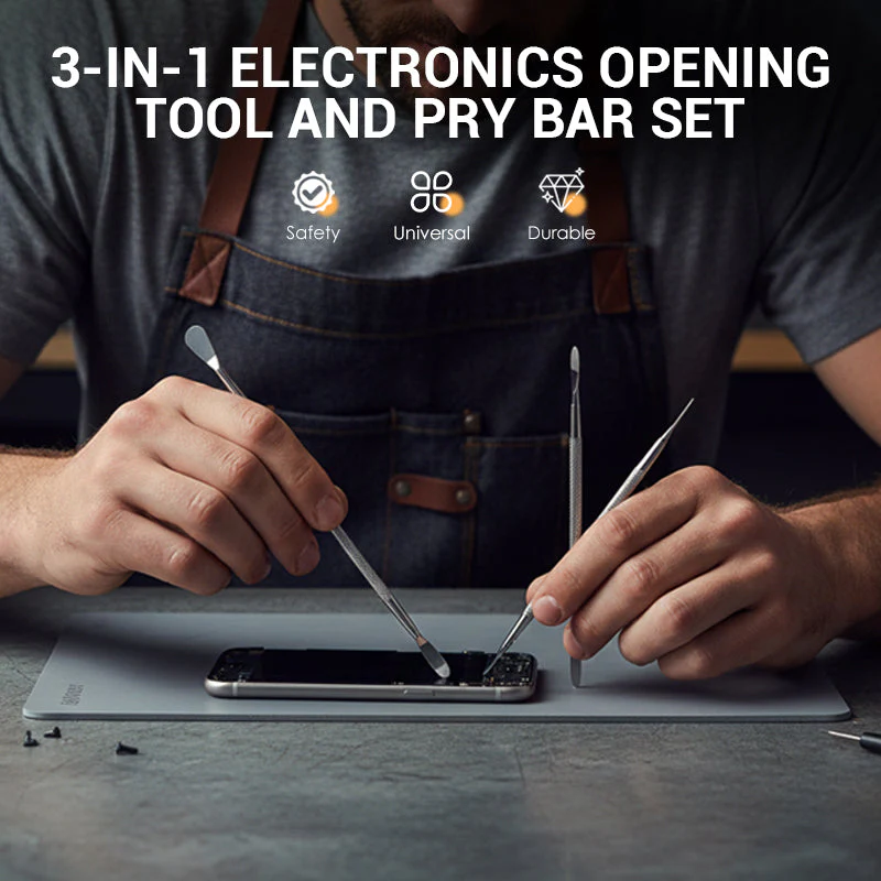📢📢50% de réduction ! 🔧🔌 Ensemble d’outils 3 en 1 pour appareils électroniques – Acier Chrome-Vanadium, Poignées Antidérapantes & Compatible Universel