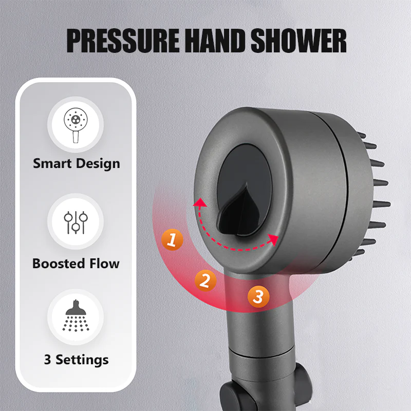 📢📢59 % de réduction!!!📍Douchette haute pression à 3 modes - Image 6