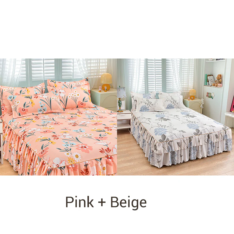 📢📢70 % de réduction !! ⏰Ensemble de jupe de lit à volants 3 pièces🛏️ - Image 15
