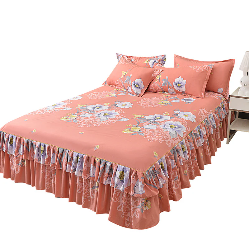 📢📢70 % de réduction !! ⏰Ensemble de jupe de lit à volants 3 pièces🛏️ - Image 21