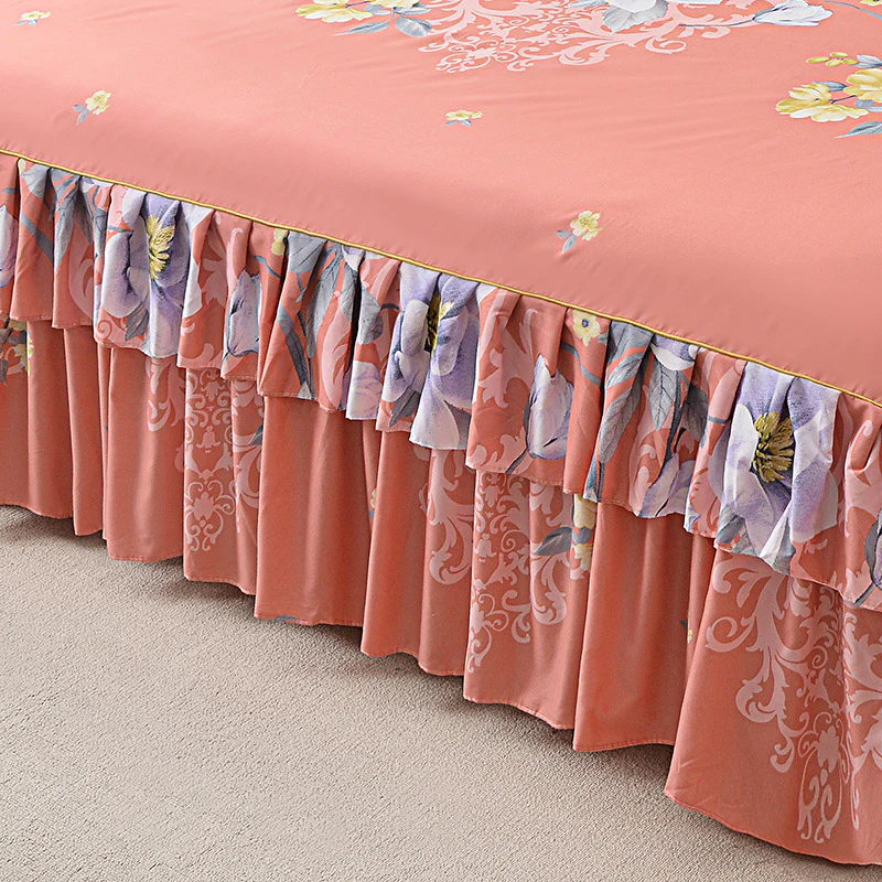 📢📢70 % de réduction !! ⏰Ensemble de jupe de lit à volants 3 pièces🛏️ - Image 9
