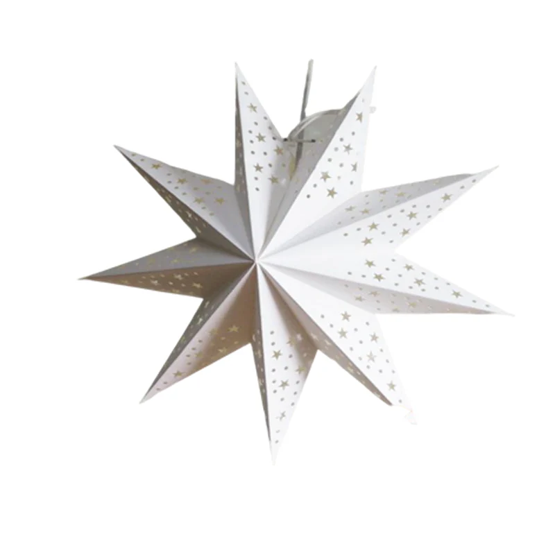 📢📢60% DE RÉDUCTION !!! 🎅Lanterne 3D en forme d'étoile à suspendre pour Noël avec lumières - Image 14