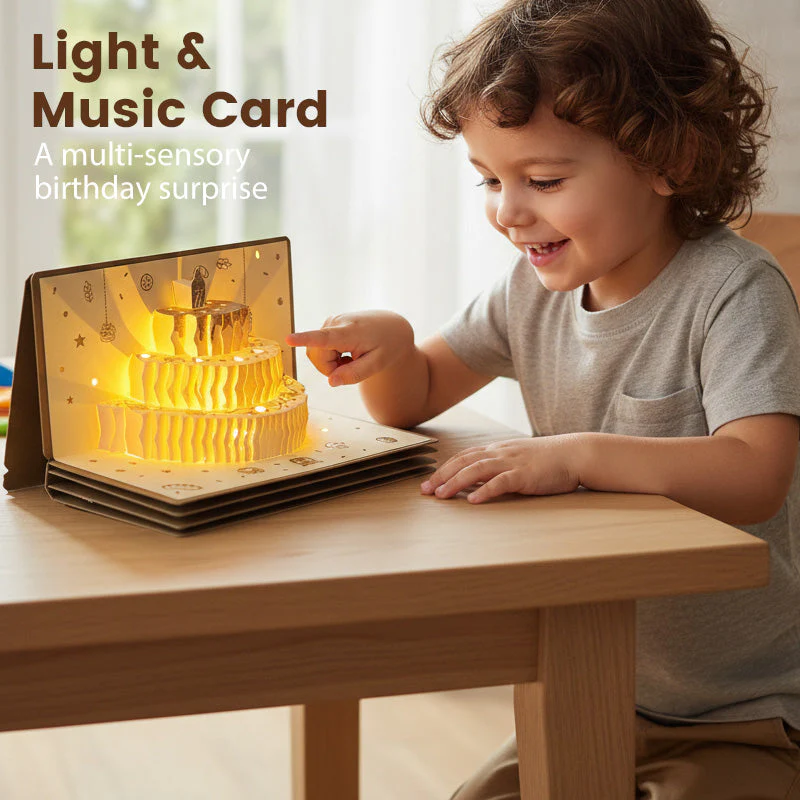 📢📢60% OFF !! ⏰3D Pop-Up Musical Birthday Card with Money Holder - Image 3