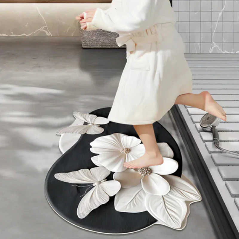 Tapis Absorbant Antidérapant à Motif 3D Réaliste - Image 5