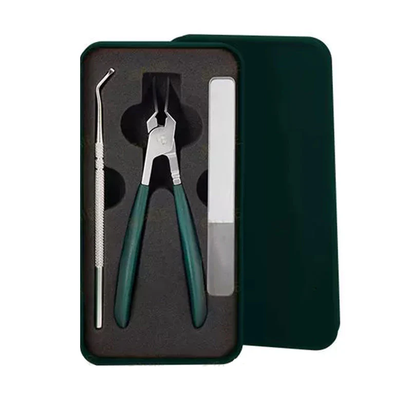 📢📢50% de réduction !! ⏰ Set de 3 coupe-ongles biseautés anti-éclaboussures – Acier inoxydable, boîtier portable & lime en verre inclus 🧼💅 - Image 10