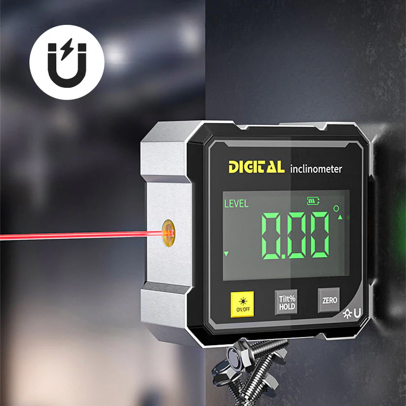 4-Side Magnetic Digital Angle Finder with Laser - Image 2