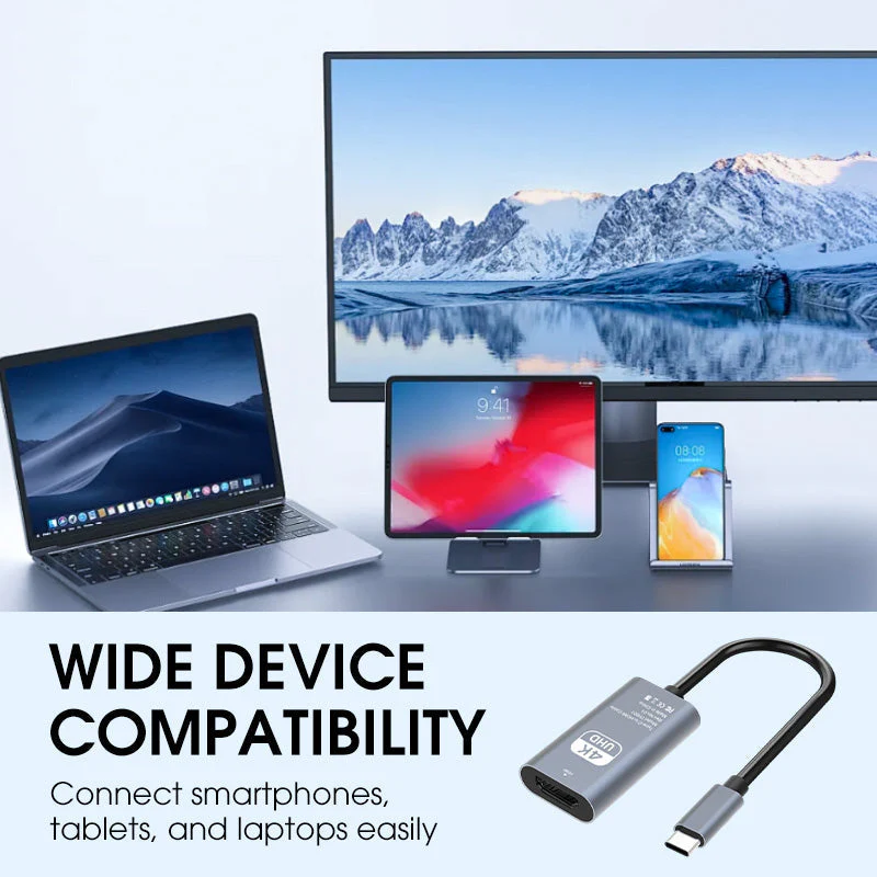 📢📢50 % DE RÉDUCTION !! ⏰Adaptateur d’affichage 4K HD Type-C vers HDMI - Image 5