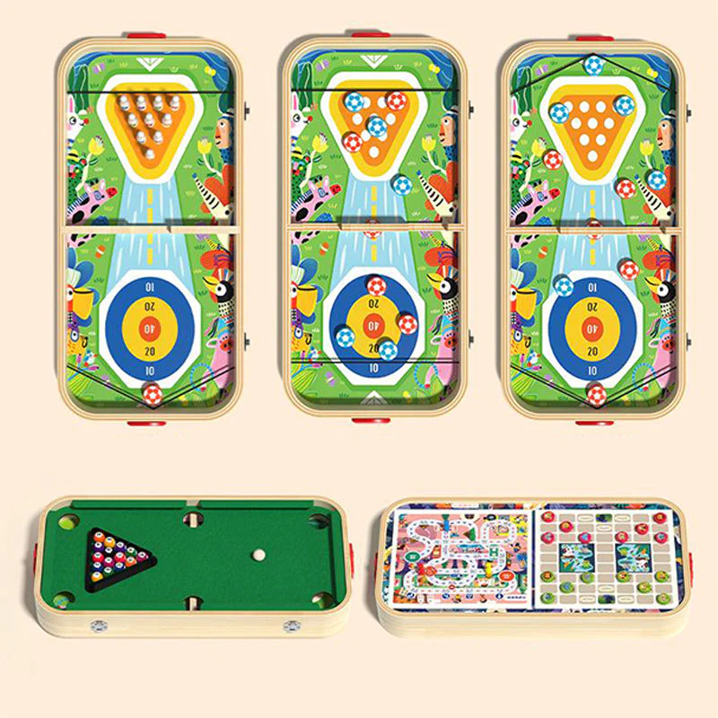 📢📢50 % DE RÉDUCTION !!! ✨Jeu de table en bois 6 en 1 pour enfants