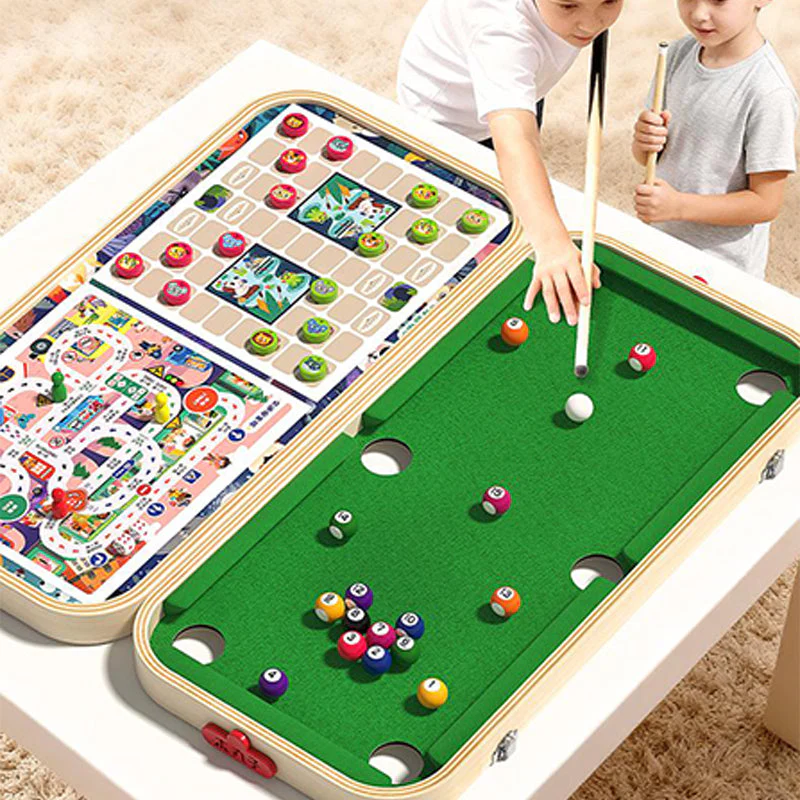 📢📢50 % DE RÉDUCTION !!! ✨Jeu de table en bois 6 en 1 pour enfants - Image 3