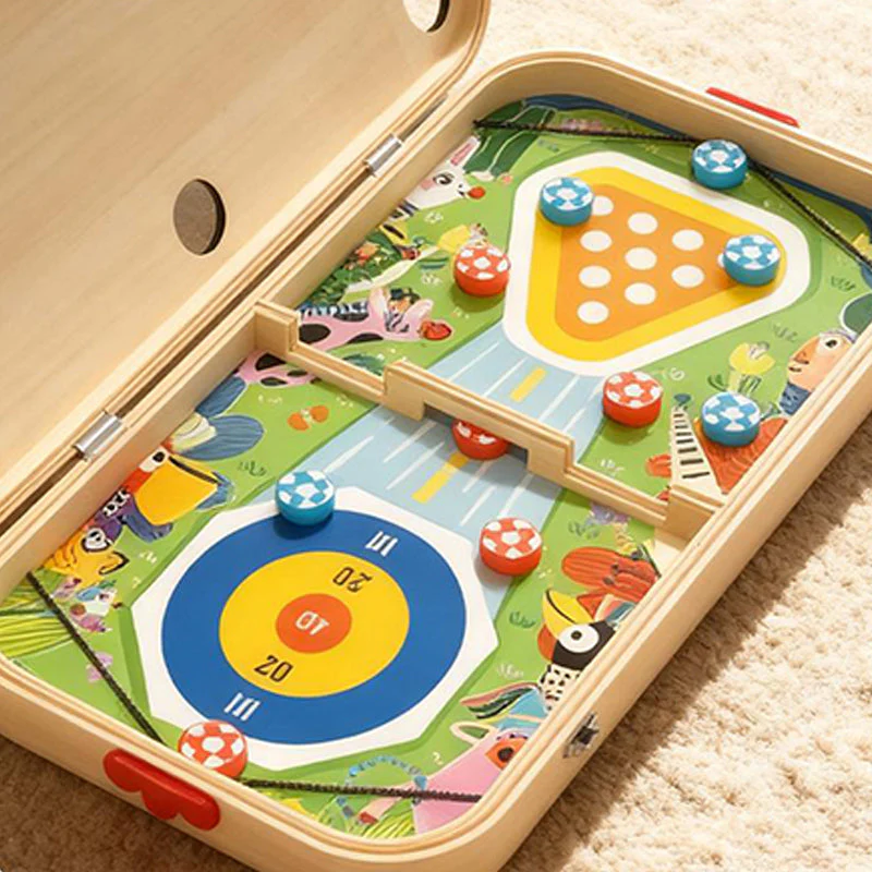 📢📢50 % DE RÉDUCTION !!! ✨Jeu de table en bois 6 en 1 pour enfants - Image 7