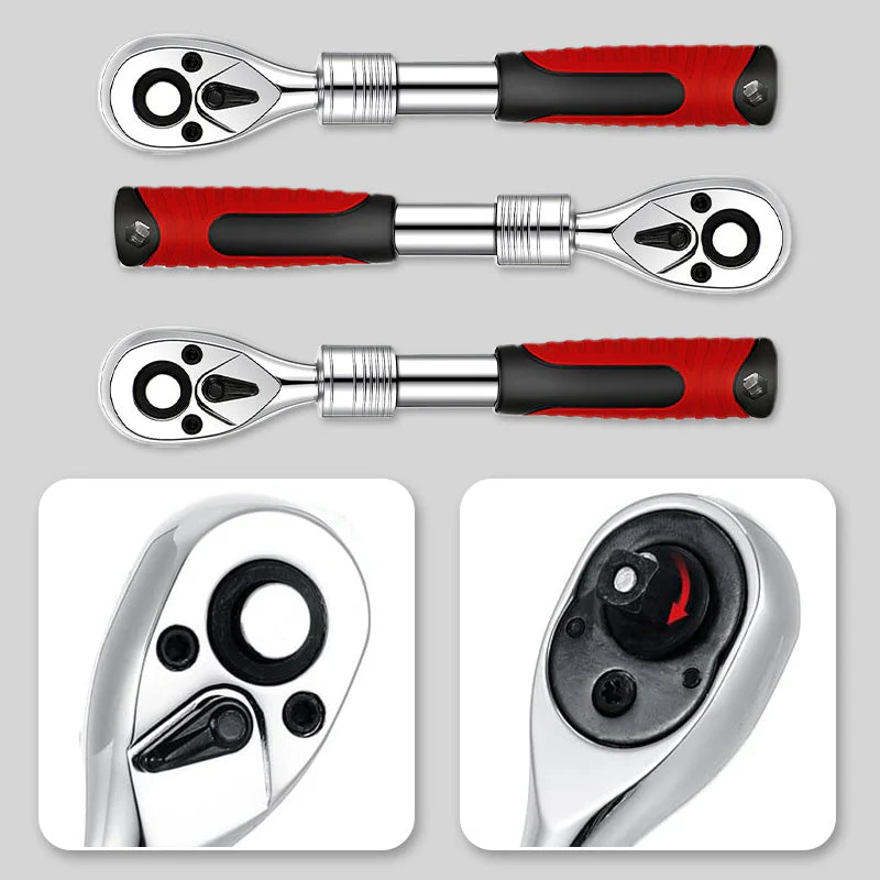 Clé à cliquet à 72 dents avec libération rapide - Image 3
