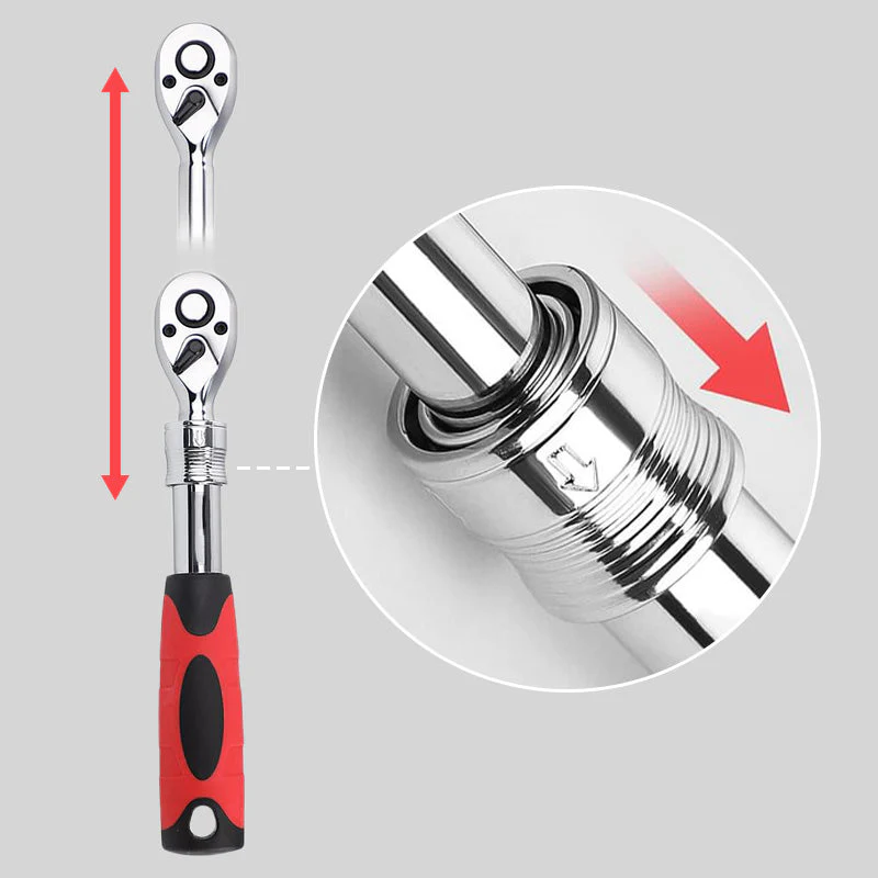 Clé à cliquet à 72 dents avec libération rapide - Image 4