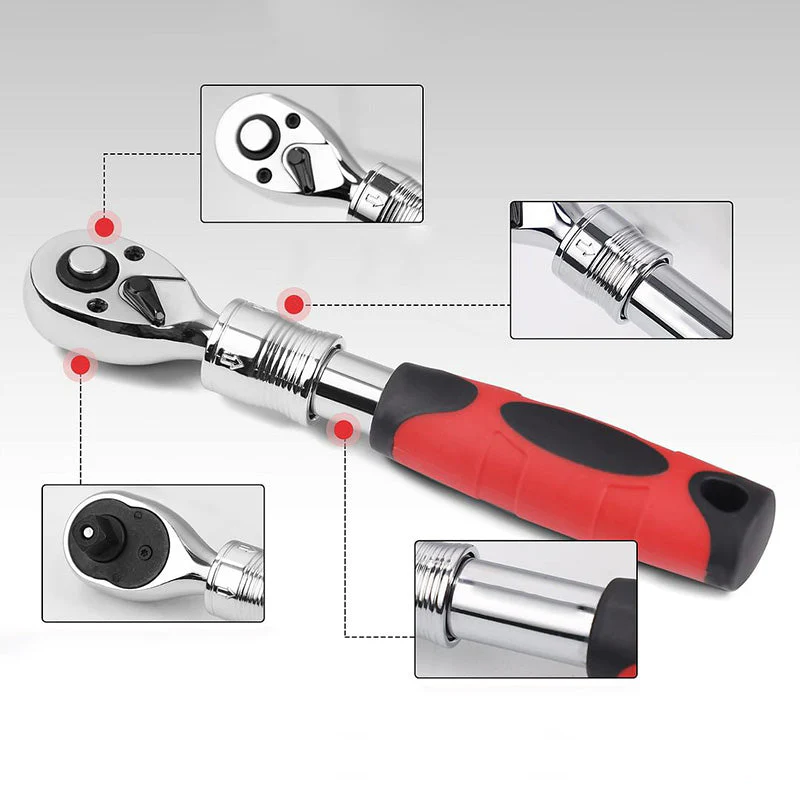 Clé à cliquet à 72 dents avec libération rapide - Image 6