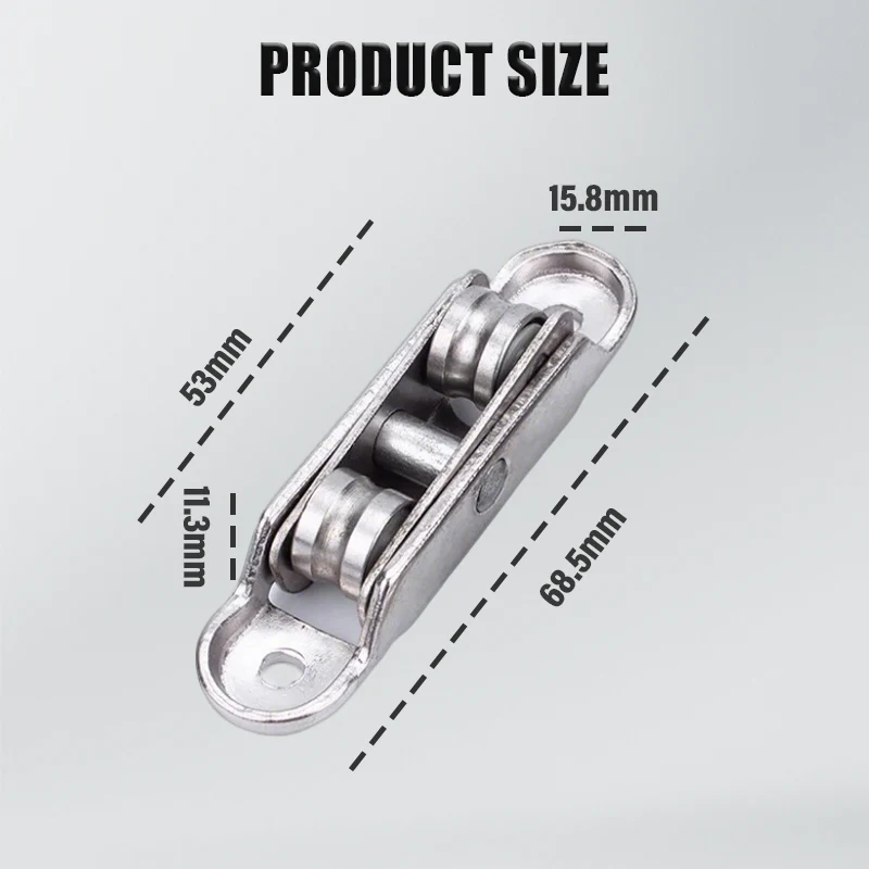 Poulie en alliage de zinc 80/88 pour fenêtres et portes en PVC - Image 9