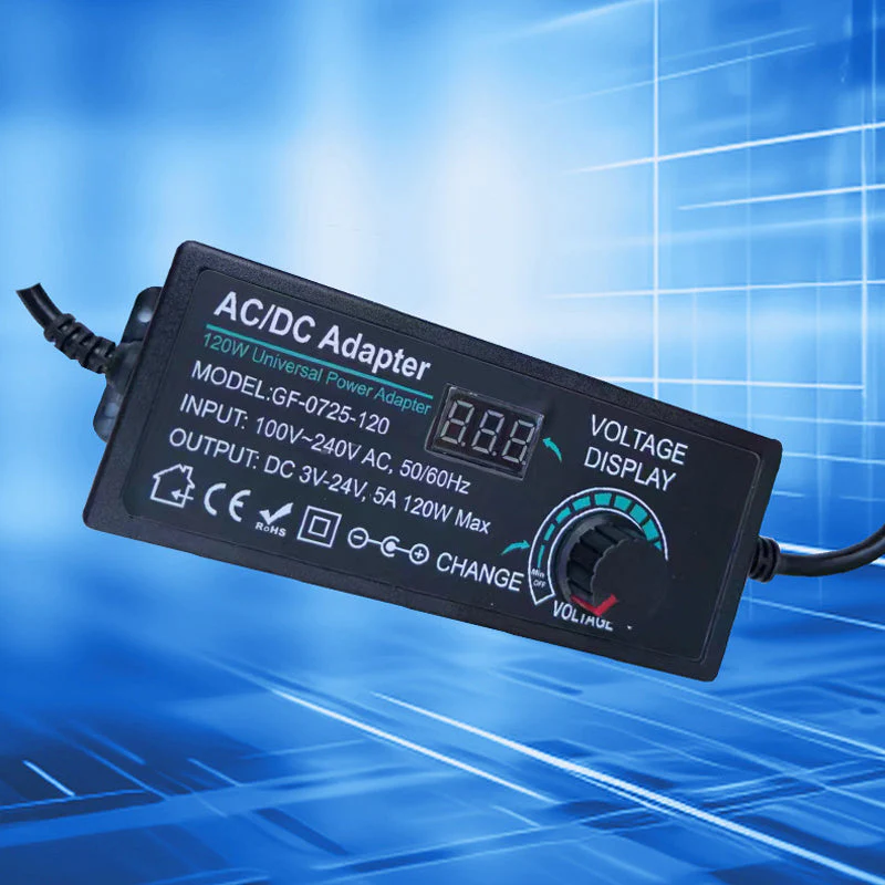 📢📢50 % DE RÉDUCTION !! ⏰Adaptateur secteur universel réglable 3 V-24 V 3 A CA/CC - Image 3