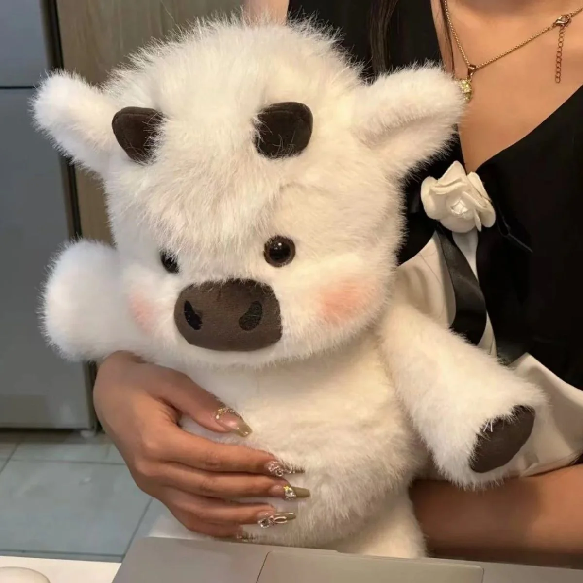 Adorable peluche vache Highland toute douce - Image 11