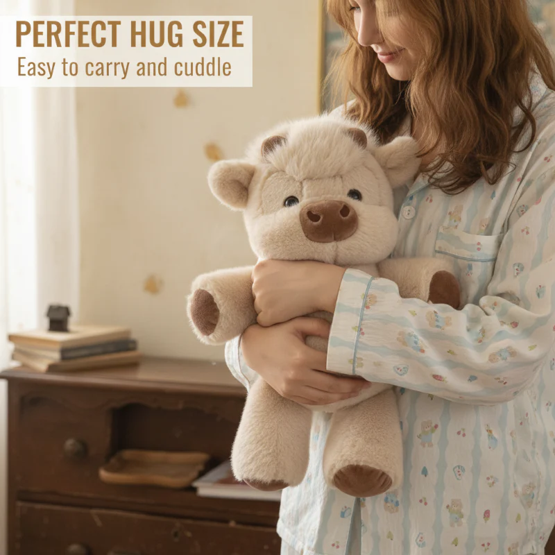 Adorable peluche vache Highland toute douce - Image 5