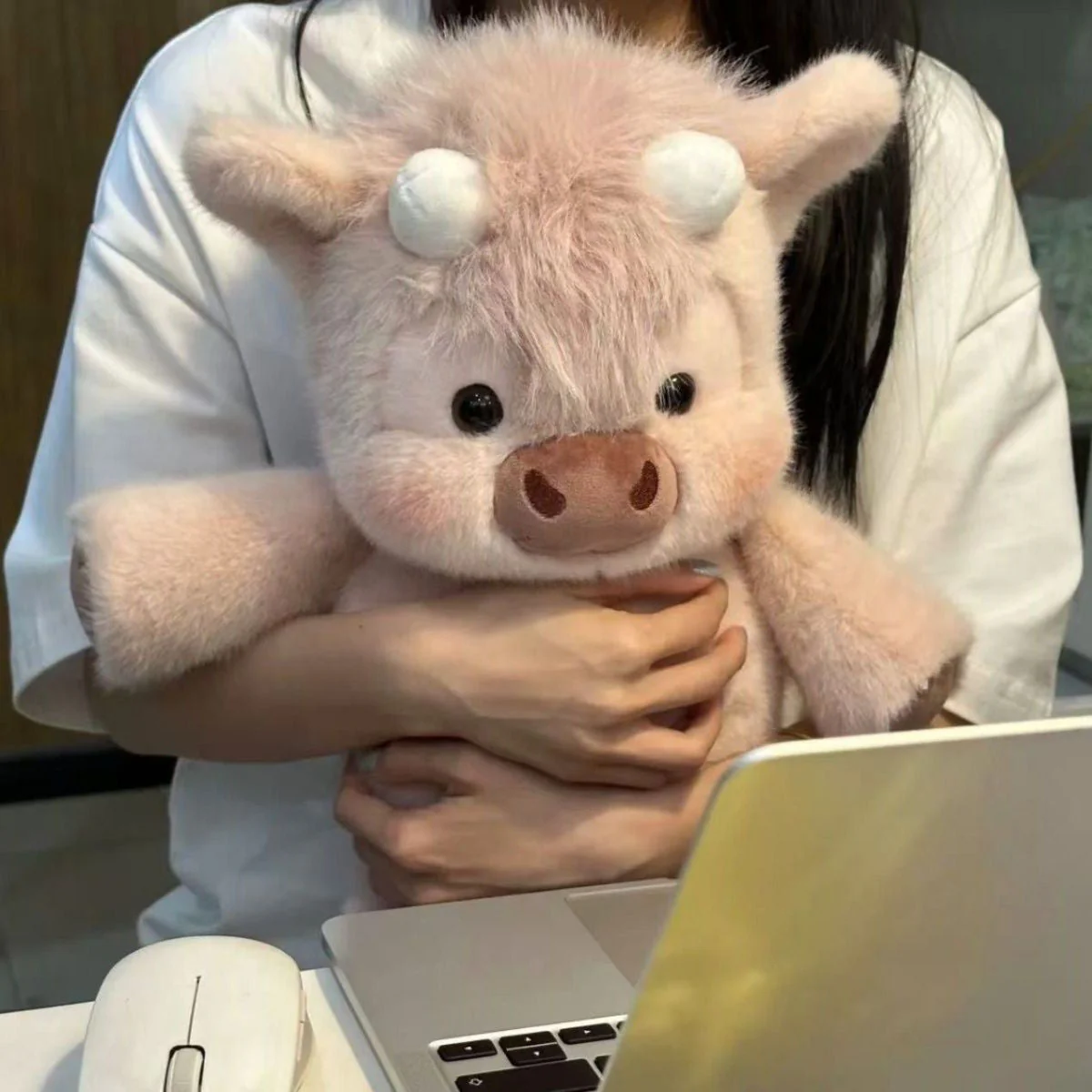 Adorable peluche vache Highland toute douce - Image 8