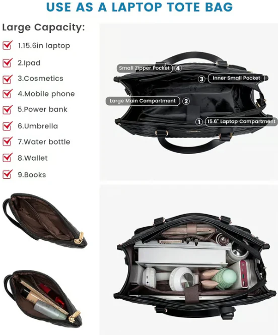 📢📢50 % de réduction !! ⏰Sac fourre-tout 3 en 1 pour femme - Image 5