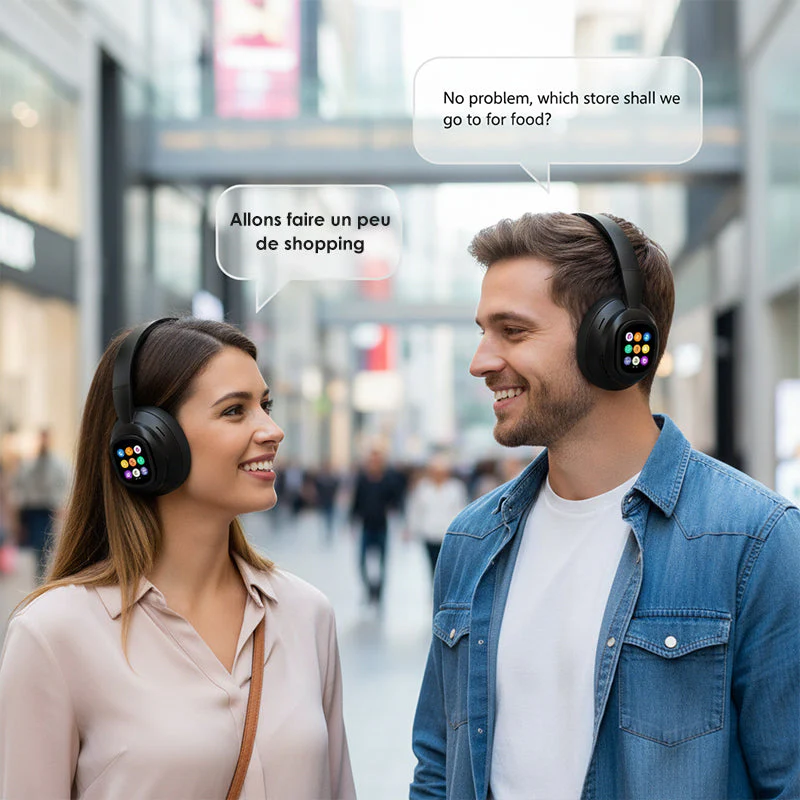 📢📢51% DE RÉDUCTION !!!✨Casque Bluetooth AI avec écran LCD