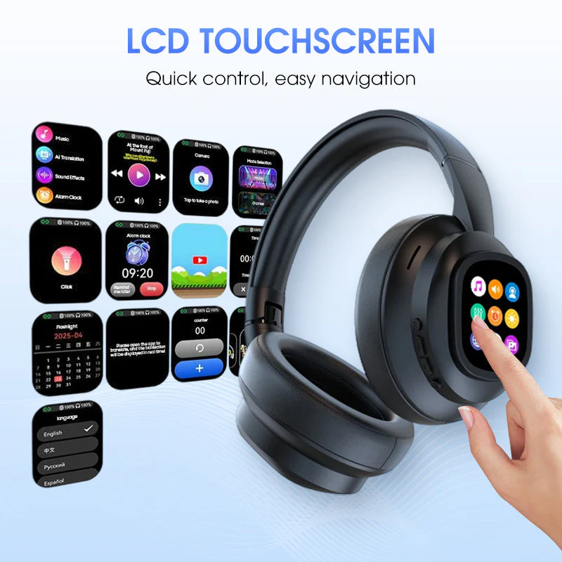 📢📢51% DE RÉDUCTION !!!✨Casque Bluetooth AI avec écran LCD - Image 6