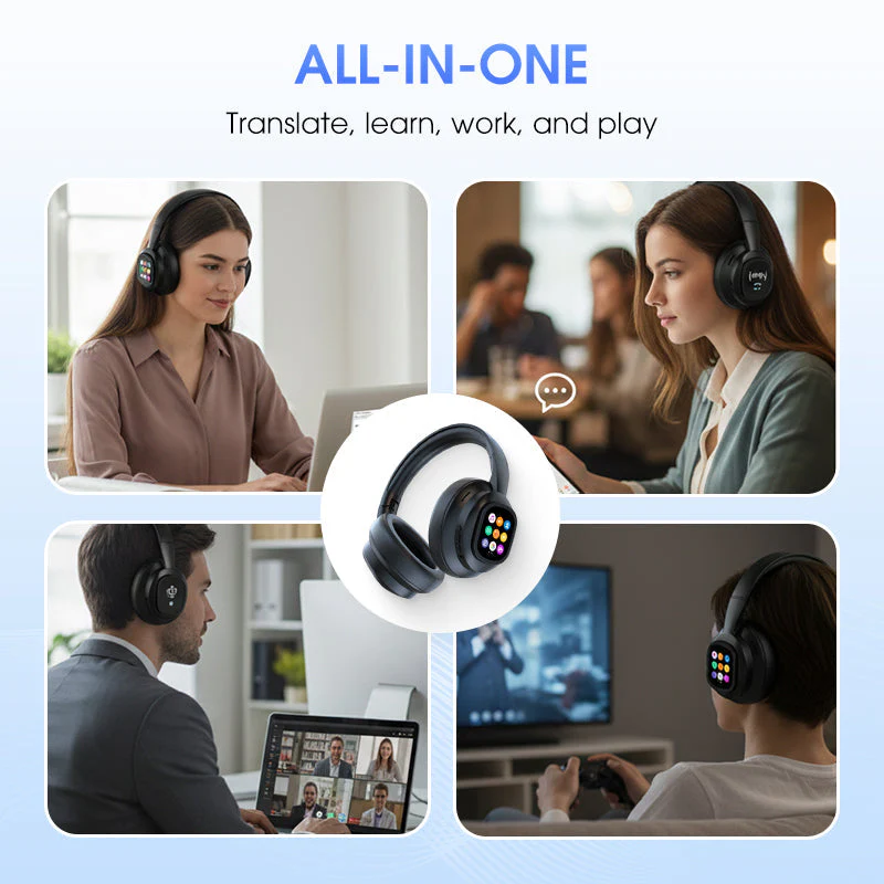 📢📢51% DE RÉDUCTION !!!✨Casque Bluetooth AI avec écran LCD - Image 7