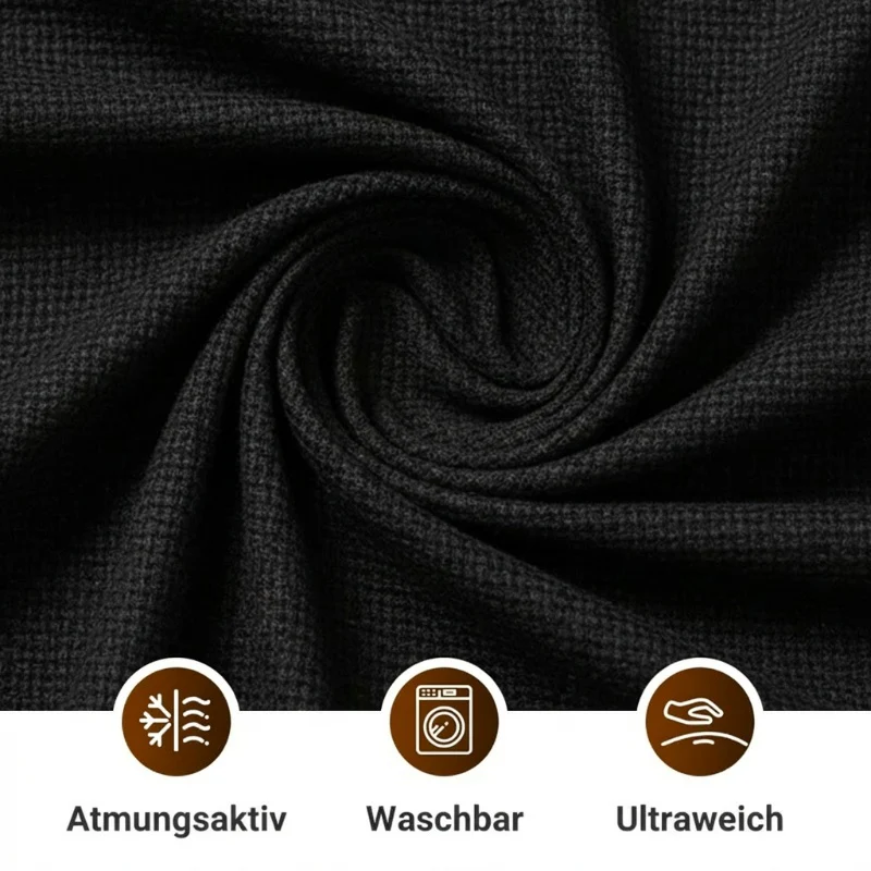 📢📢60 % de réduction !! ⏰Ensemble sweat-shirt en maille gaufrée et pantalon droit pour homme - Image 4
