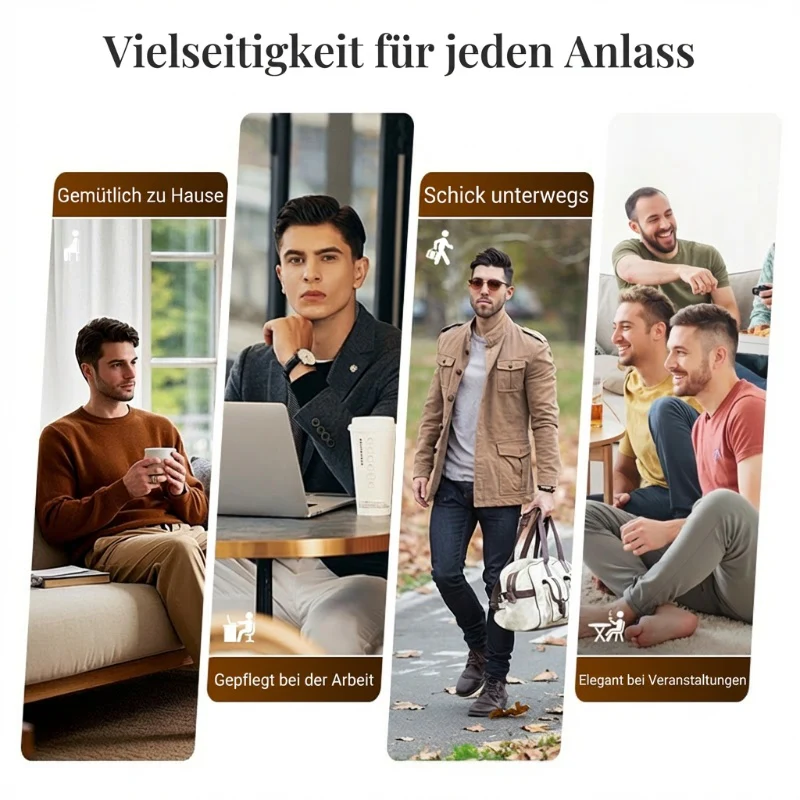 📢📢60 % de réduction !! ⏰Ensemble sweat-shirt en maille gaufrée et pantalon droit pour homme - Image 6
