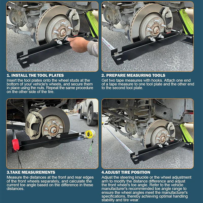 🔥Vente chaude 2025&52% DE RÉDUCTION🔥Plaque d'alignement de roues en acier inoxydable - Image 5