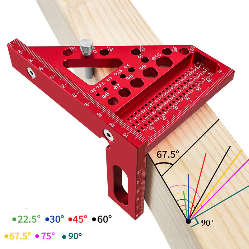 🏆🔧 Triangle en aluminium carré pour le travail du bois ✨Durée limitée 63% de réduction - Image 4