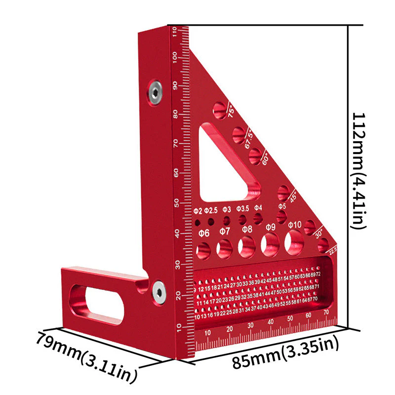 🏆🔧 Triangle en aluminium carré pour le travail du bois ✨Durée limitée 63% de réduction - Image 7