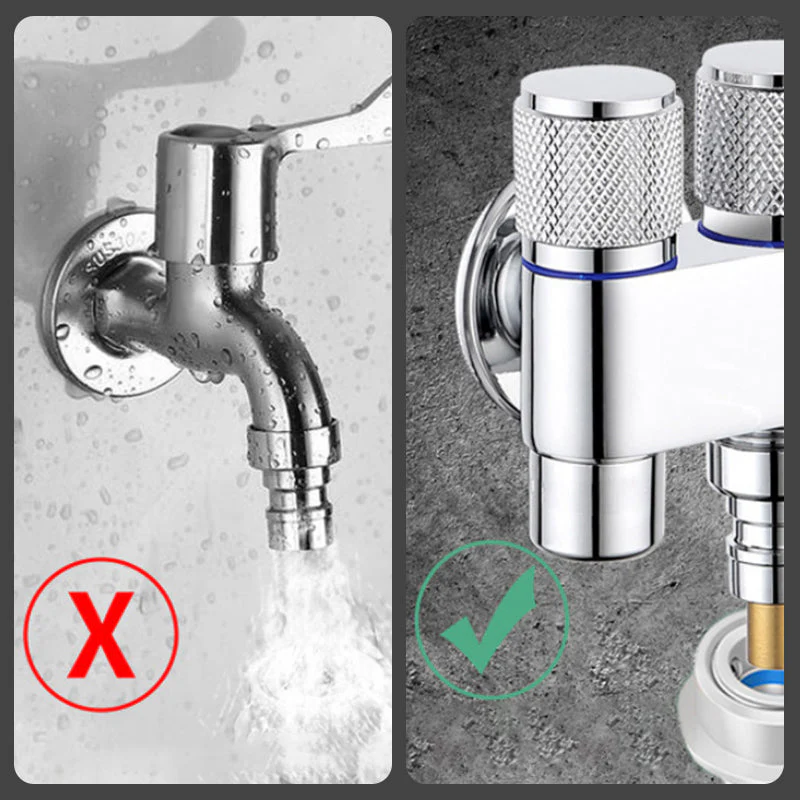 🎁 33 % DE RÉDUCTION ! 🔧✨ Vanne d'angle de sortie à double interrupteur 1/2" – Pratique et durable 🚰🌟 - Image 2
