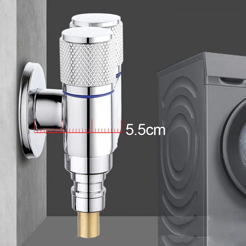 🎁 33 % DE RÉDUCTION ! 🔧✨ Vanne d'angle de sortie à double interrupteur 1/2" – Pratique et durable 🚰🌟 - Image 3