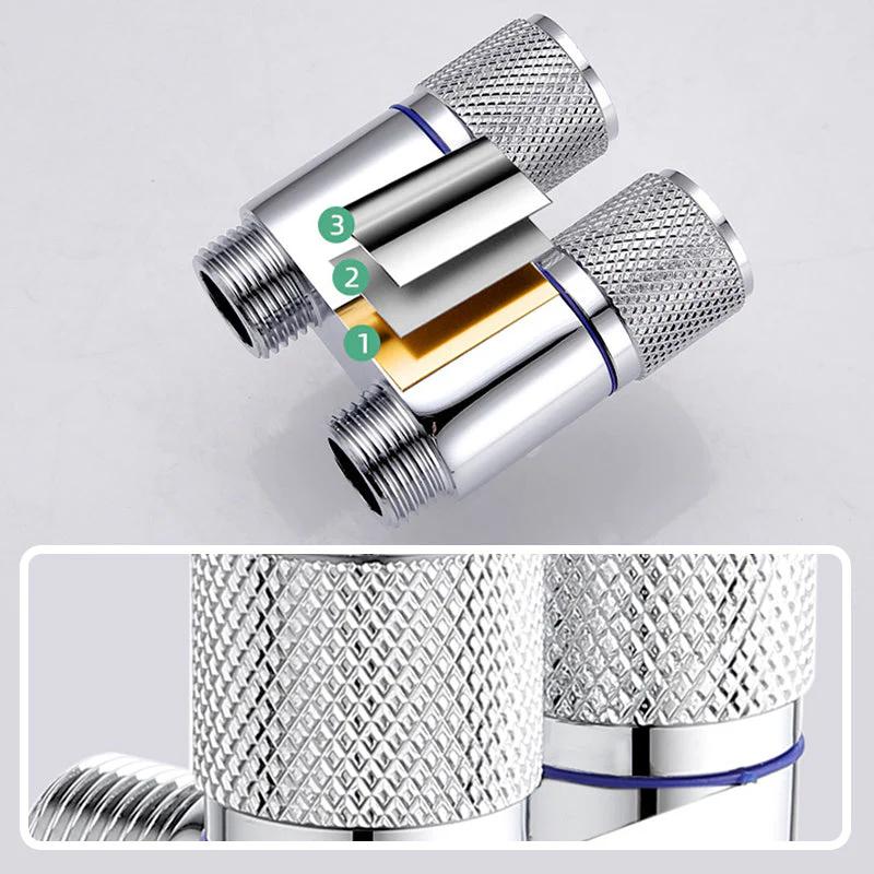 🎁 33 % DE RÉDUCTION ! 🔧✨ Vanne d'angle de sortie à double interrupteur 1/2" – Pratique et durable 🚰🌟 - Image 5