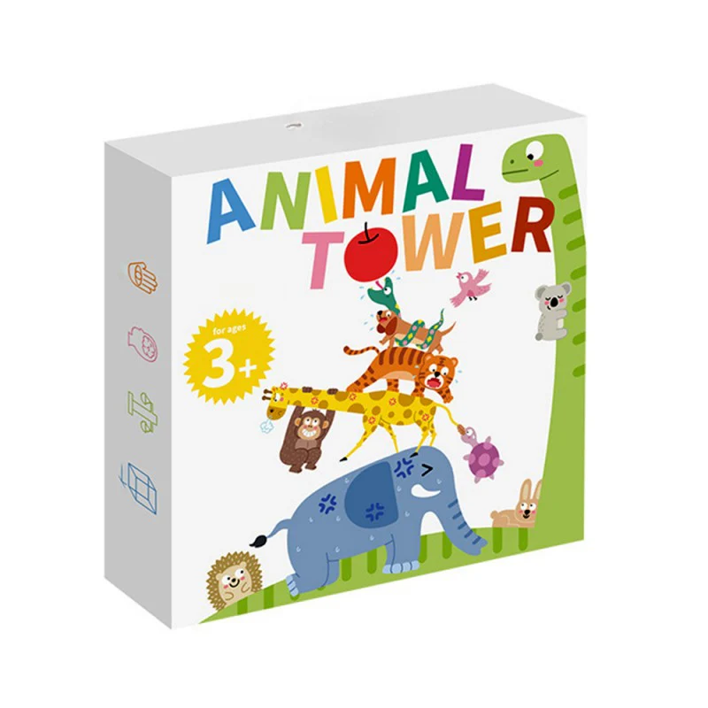 📢📢60 % de réduction !!!🎅Jeu de cubes empilables sur le thème des animaux pour enfants - Image 2