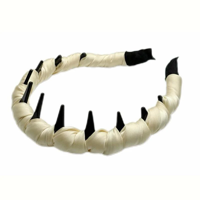 Bandeau antidérapant à dents - Doublure douce pour un coiffage facile - Image 11