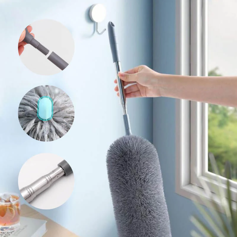 📢📢 60% DE RÉDUCTION ! ✨ Bâtonnet de Nettoyage Rétractable - Adsorption Électrostatique sans Poussière Volante, Idéal pour Plafonds et Espaces Étroits 🧹⚡ - Image 3